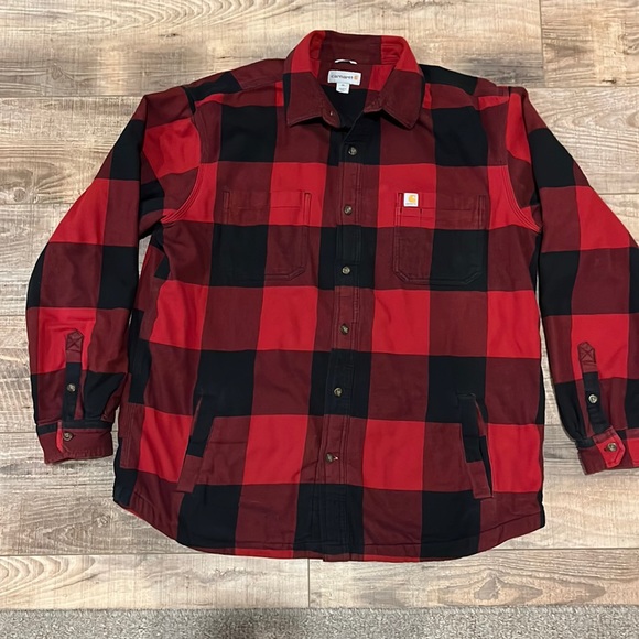 Carhartt Shirts Carhartt Relaxed Fit Flannel Shirt Jacket Excellent